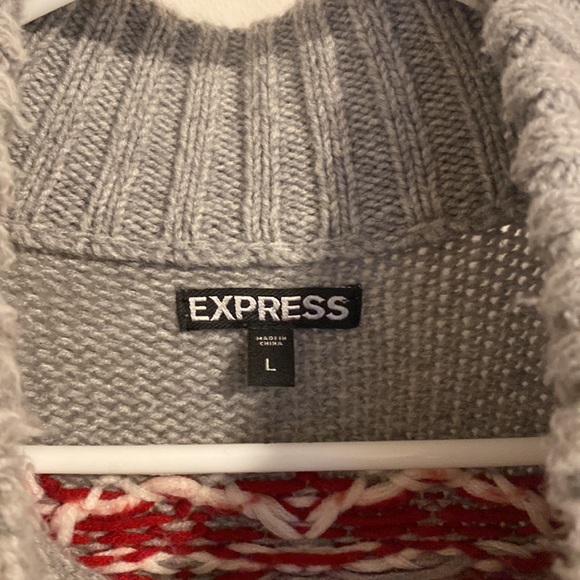 Express Men’s Knit Sweater Size Large - Picture 2 of 4